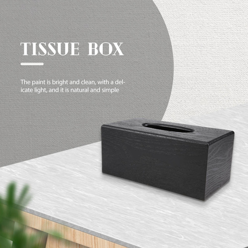 Caja De Pañuelos Rectangular De Madera Natural Elegance Wood