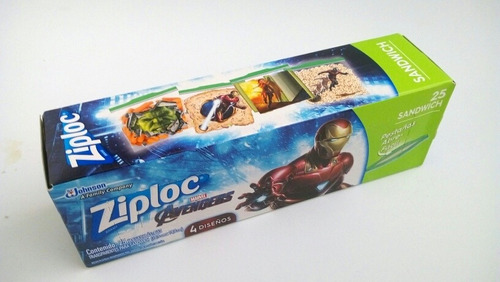 Ziploc Marvel Avengers Bolsas Plasticas Con Cierre 