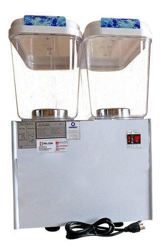 Máquina Refresquera De 2 Tolvas De 18 Lt Con Push Y Garantia