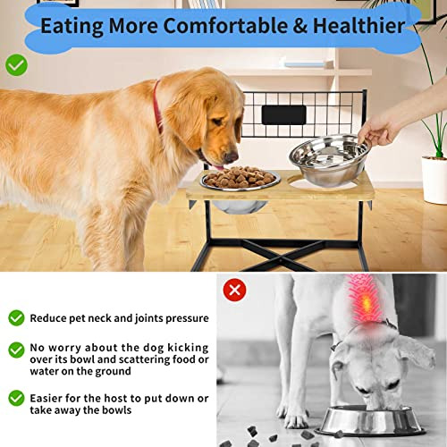 Comederos Elevados Perros, 12 Alturas Ajustables, Comed...