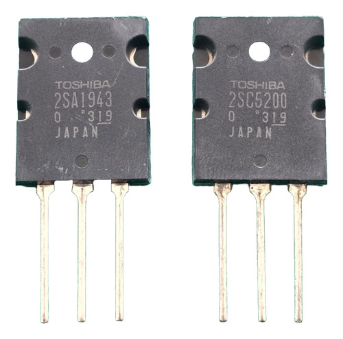 5 Pares Transistor 2sa1943 / 2sc5200 Toshiba
