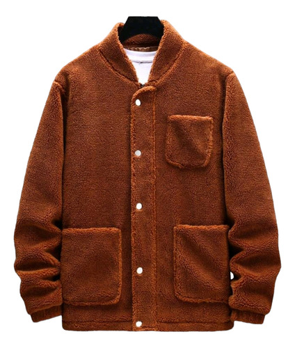 Chaqueta Para Hombre De Bolsillo Teddy Parchada