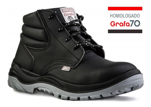 Botín Seguridad Grafa 70 Con Puntera De Acero Zapato Calzado