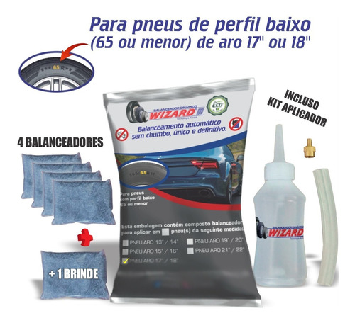 4 Balanceamento Dinâmico Pó Carro Aro 17  E 18  Perfil Baixo