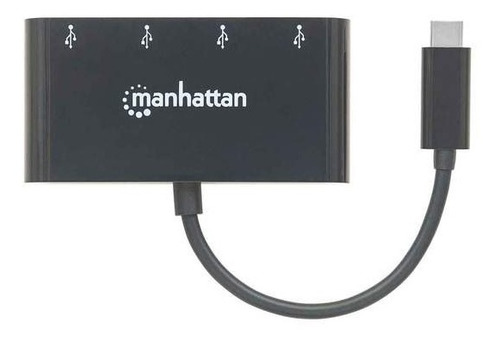 Hub Usb-c 3.2 Gen 1 Con 4 Puertos Usb-a Manhattan - 162746