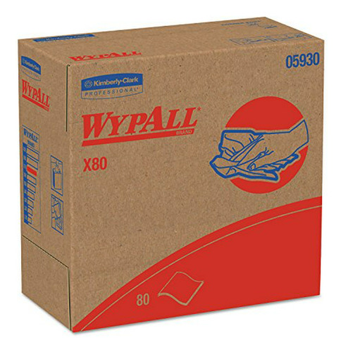 Trapitos De Limpieza Wypall Power Clean X80, Caja Pop-up