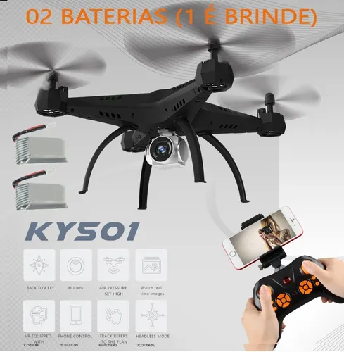 Drone Com C mera Wifi Tamanho Grande Com Duas Baterias