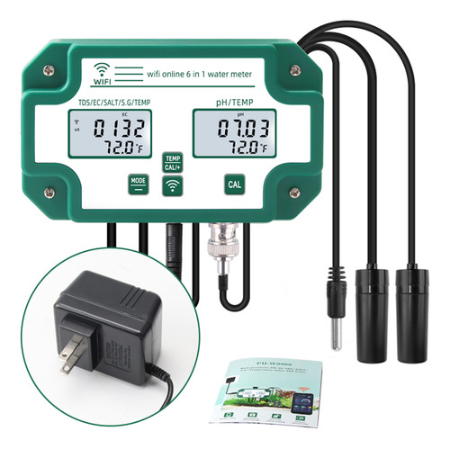 Monitor Tuya Wifi.en.calidad Del Agua Ph/tds/ec/sg/sal/t