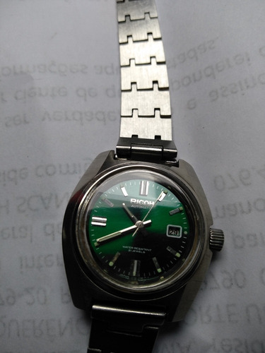 Relógio Ricoh Antigo Funcionando Feminino N Tissot Omega Sil