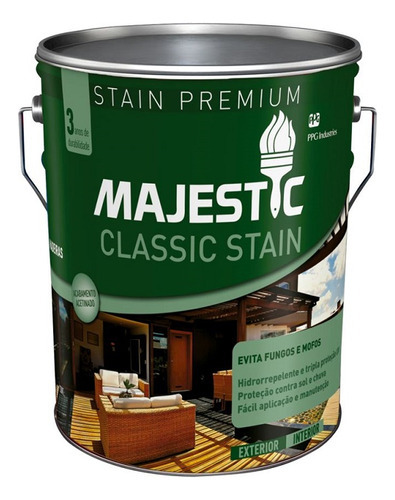 Stain Classic Majestic 18l Renner Cor Incolor