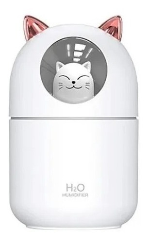 Difusor Gato Aromatizante Luces Led Humidificador