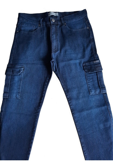 Orient Reserve scan Calça Jeans Masculina Bolso Nas Pernas Cós Cinto 38 Ao 56 | Parcelamento  sem juros