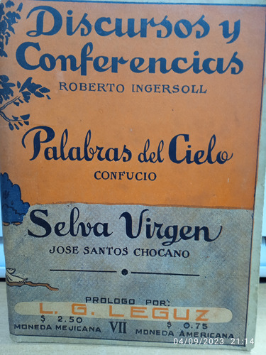 Palabras Del Cielo. (confucio). Selva Virgen. Discursos