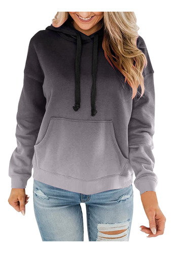 Sudadera Con Capucha De Manga Larga De Felpa Con Estampado D