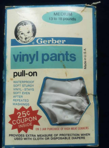 Cubrepañal / Vinyl Pants Gerber Colección Antiguedad Vintage