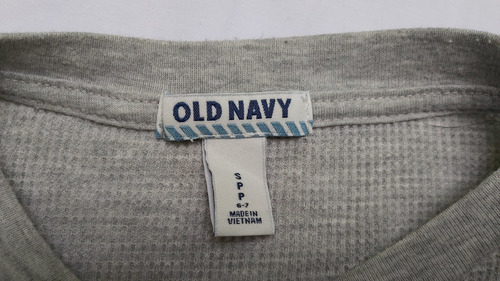 Remera Old Navy Talle S Mangas 3/4 Made In Vietnam