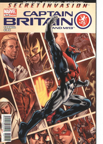 Comic Marvel Secret Invasion Captain Britain 1 #1