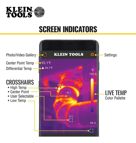 Klein Tools Ti220 - Imágenes Térmicas Para Dispositivos Andr