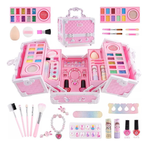 Set De Maquillaje Real Lavable Para Niñas