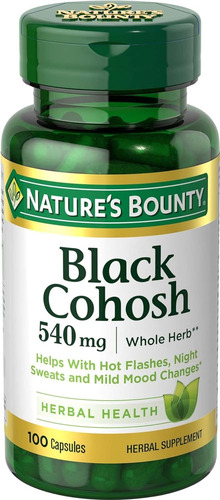Nature's Bounty Cohosh Negro 540 Mg 100 Capsulas