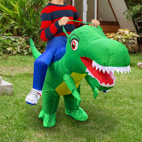 Disfraz De Dinosaurio Inflable Para Montar, Traje De Sg