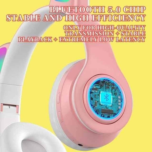 Auriculares Inalámbricos B39 Para Niños, Cascos Con Orejas