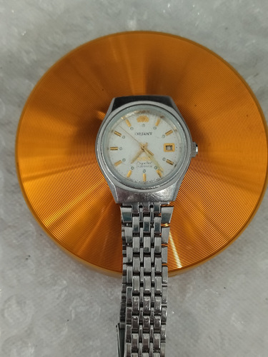 Hermoso Reloj De Dama Orient Crystal 21 Joyas / Wr / A.inox