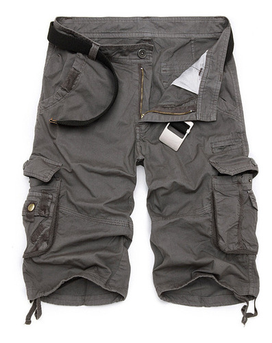 Cool Shorts Cargo De Algodón De Camuflaje Para Hombre