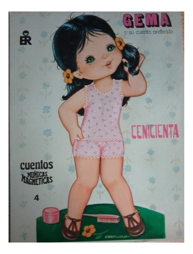Libro Cuentos Muñecas Magneticas Infantil Retro Vintage