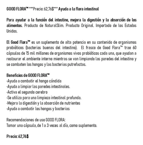 Good Flora Naturalslim Usa