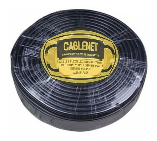 Cable Tipo Taller 2x075 X Rollo De 100mt Cobre 100%