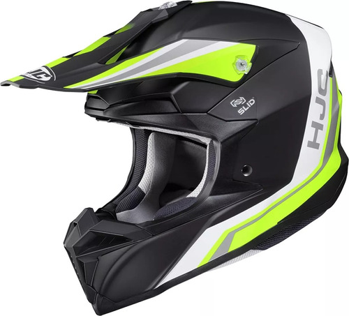 Casco Cross Hjc I50 Flux Negro/fluo Mc3hsf Avant Motos