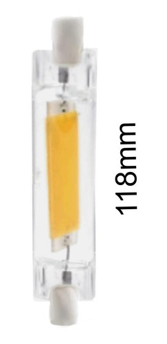Imagem 4 de 8 de Lâmpada Led Palito R7s 30w 110v Branco Quente 118mm