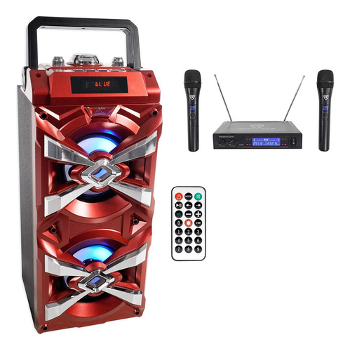 Altavoz   Xtower Dual De 4  Led Activado Por Sonido + P...