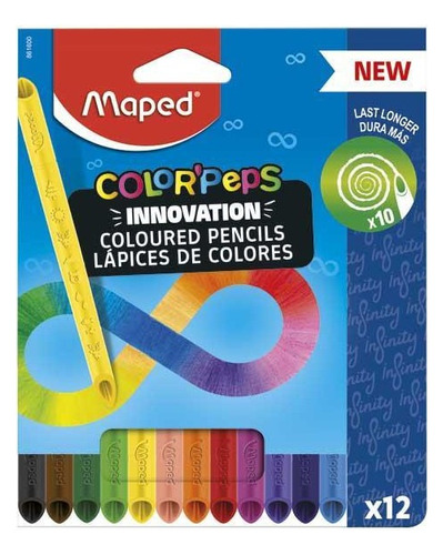 Lapices De Color Maped Infinity X12 Colorpeps