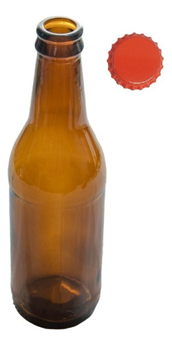 Botella Cerveza Artesanal Vidrio 330 Cc X 24 Con Tapa Corona