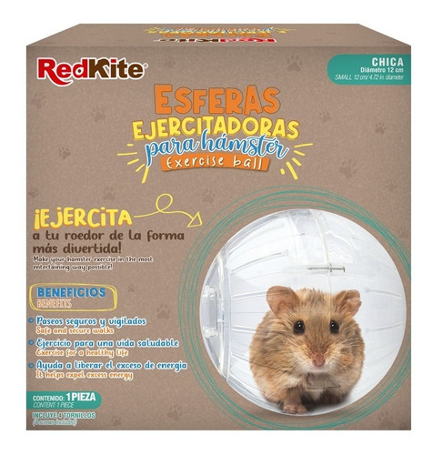 Red Kite Esfera Ejercicio Hamster Chica 12 Cm Transparente