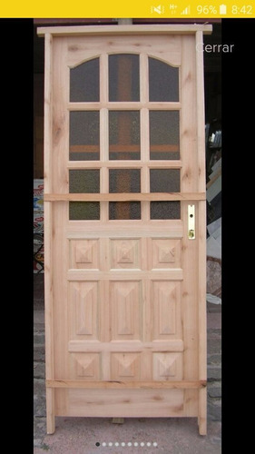 Puerta Madera Ext. 0,82 X 2,08 Excelente Premiun Envíos Todo