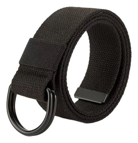 Cinturón De Lona Con Hebilla De Doble Anillo De 3 A 8 Cm De