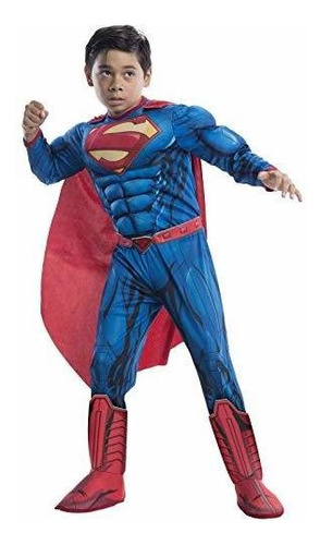 Traje De Superman Dc Superheroes Disfraz Rubie De Lujo, Gran