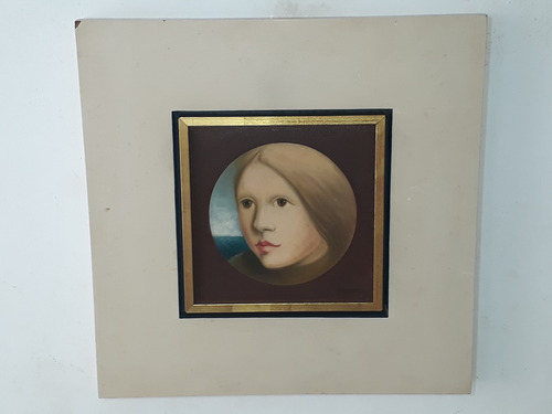 2334- Adilson Santos. Ost 45x45cm Com Moldura - Figura. (Usado)