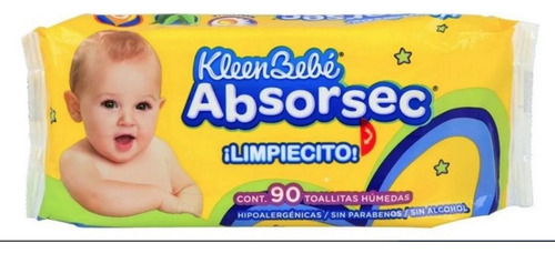 Kleen Bebe Absorsec 90 Toallitas Humedas