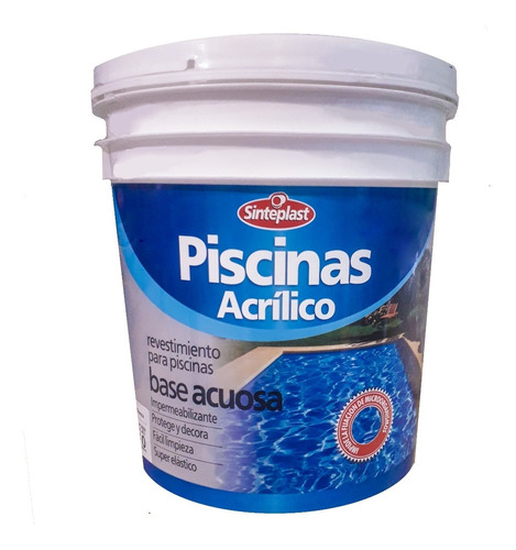 Pintura Pileta Pisicnas Acrilico 10lt Sinteplast / Colores