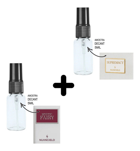 Imagem 1 de 2 de Kit 2 Decants 5ml - Supremacy + Mystic Fairy -amostrasvidro