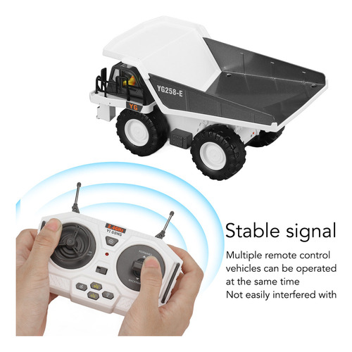 Camión Volquete Rc De 2.4 Ghz, Estabilidad De Señal Simulada