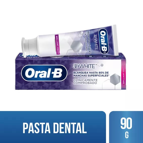 Pasta Dental Dentifrico Blanqueador 3d White Oral- B 90g