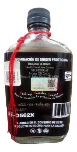 Imagen 3 de 3 de Mezcal El Herbolario Tobalá Destilado Con Piña Gran Oro 2021