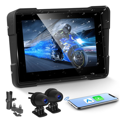 Zk Car Player Carplay/auto Ip67 De 5 Pulgadas Con Dos