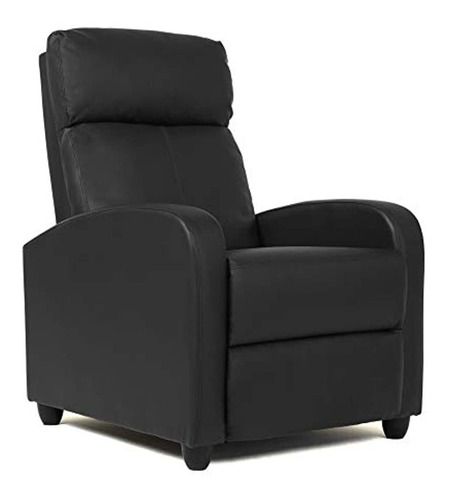 Fdw Wingback Silla Reclinable De Cuero, De Una Plaza, Modern