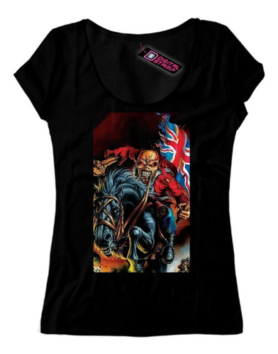 Remera Mujer Iron Maiden 13 Digital Stamp Dtg Premium